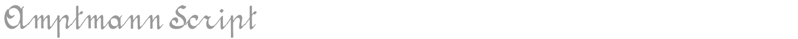 Amptmann Script font preview